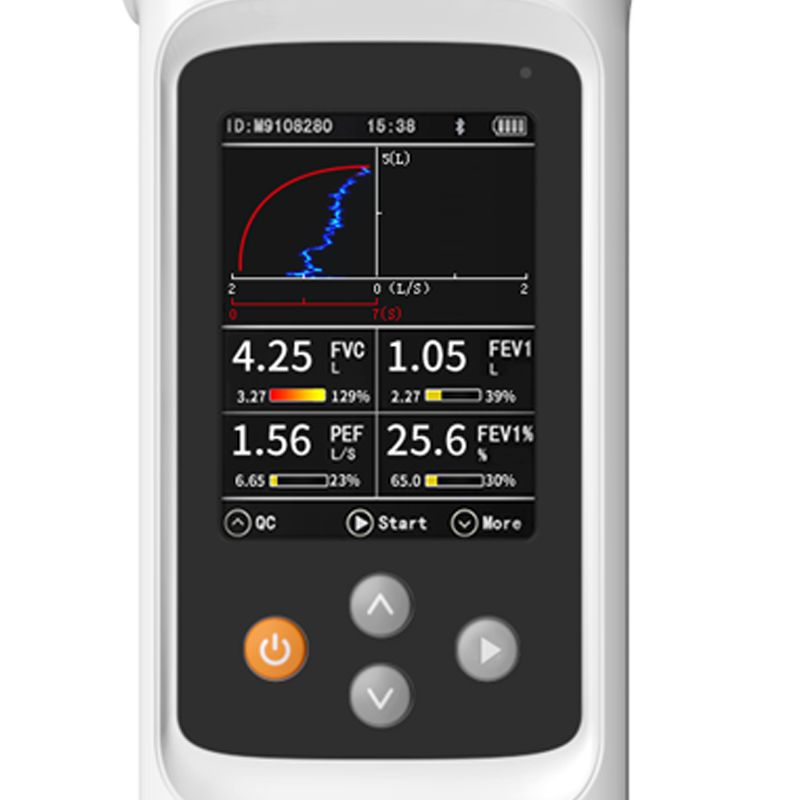 sp90 Hand-held lung function testing device medical portable spirometer