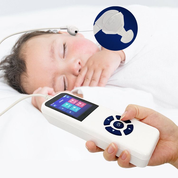 Otoacoustic emission hearing screening instrument for children