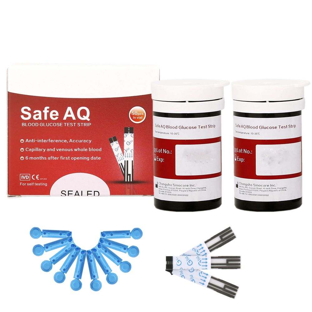 safe-AQ blood sugar test strip