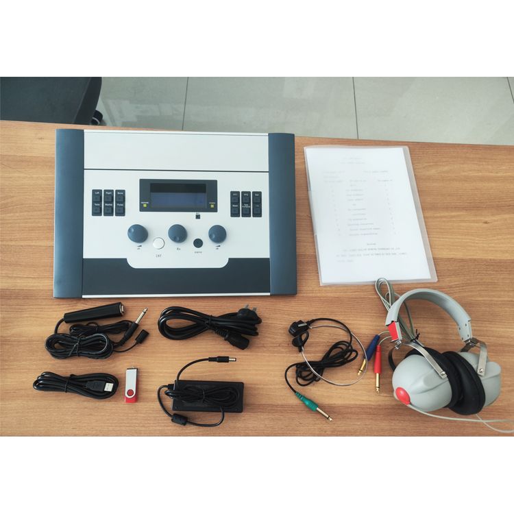 Dual channel pure tone audiometer adult audiometer