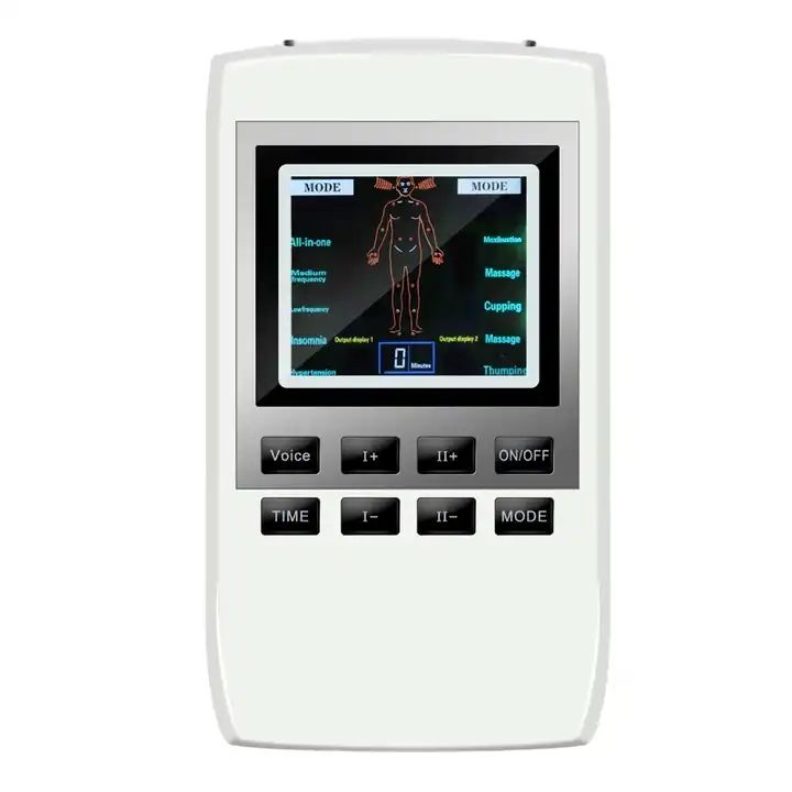 06S TENS+EMS+color screen+voice+10 modes tens machine